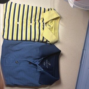 Set of 2 Men's Polos from Jack Nicklaus Performance Golf Collection size Large